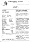 Colorado Native Plant Society Newsletter, Vol. 1 No. 1, January-February 1977