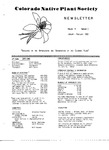 Colorado Native Plant Society Newsletter, Vol. 4 No. 1, January-February 1980