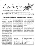 Aquilegia, Vol. 17 No. 3, July-December 1993: Newsletter of the Colorado Native Plant Society