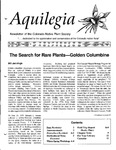 Aquilegia, Vol. 20 No. 4, October-December 1996: Newsletter of the Colorado Native Plant Society