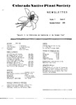 Colorado Native Plant Society Newsletter, Vol. 5 No. 1, January-March 1981