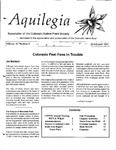 Aquilegia, Vol. 16 No. 4, July-August 1992: Newsletter of the Colorado Native Plant Society by Leo P. Bruederle, Rick Brune, Carolyn Crawford, Janet L. Wingate, Leslie Stewart, Robert Epley, Mark Mohlenbrock, Loraine Yeatts, Gary Bentrup, and Pat Butler