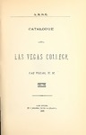 1882 Catalogue of Las Vegas College