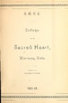 1886 Catalogue of the College of the Sacred Heart