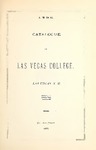 1886 Catalogue of Las Vegas College