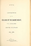 1888 Catalogue of the College of the Sacred Heart