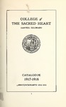 1918 College of the Sacred Heart Catalogue