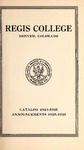 1925 Regis College Catalog