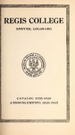 1926 Regis College Catalog