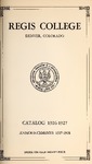 1927 Regis College Catalog