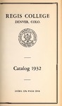 1932 Regis College Catalog
