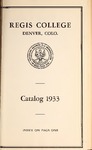 1933 Regis College Catalog