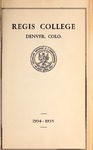 1935 Regis College Catalog