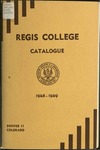 1948-1949 Regis College Catalog