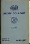 1949-1950 Regis College Bulletin