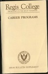 1985-1986 Regis College Bulletin Supplement