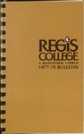 1977-1978 Regis College Bulletin